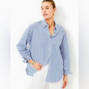 Lilly Pulitzer Lesia Button down, size L, NWT